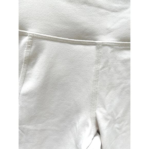 Alo yoga jogger high waisted ribbed knee and hem cropped leggings Size XS bone - Picture 3 of 11